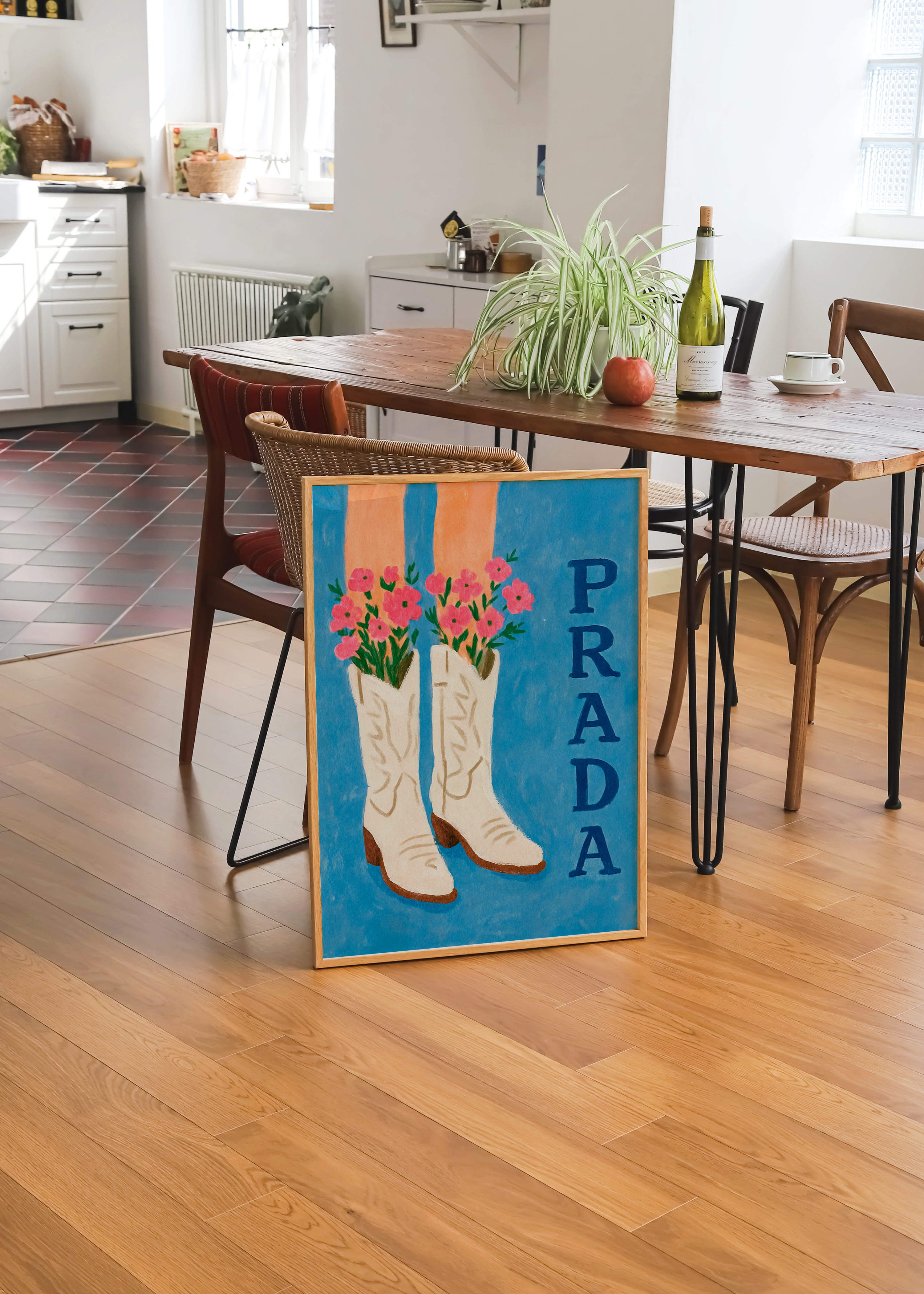 Prada- cowboy boots (azul)