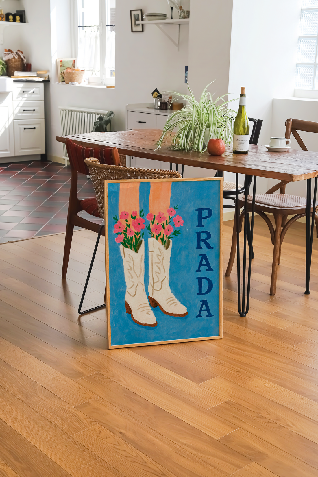 Prada- cowboy boots (azul)