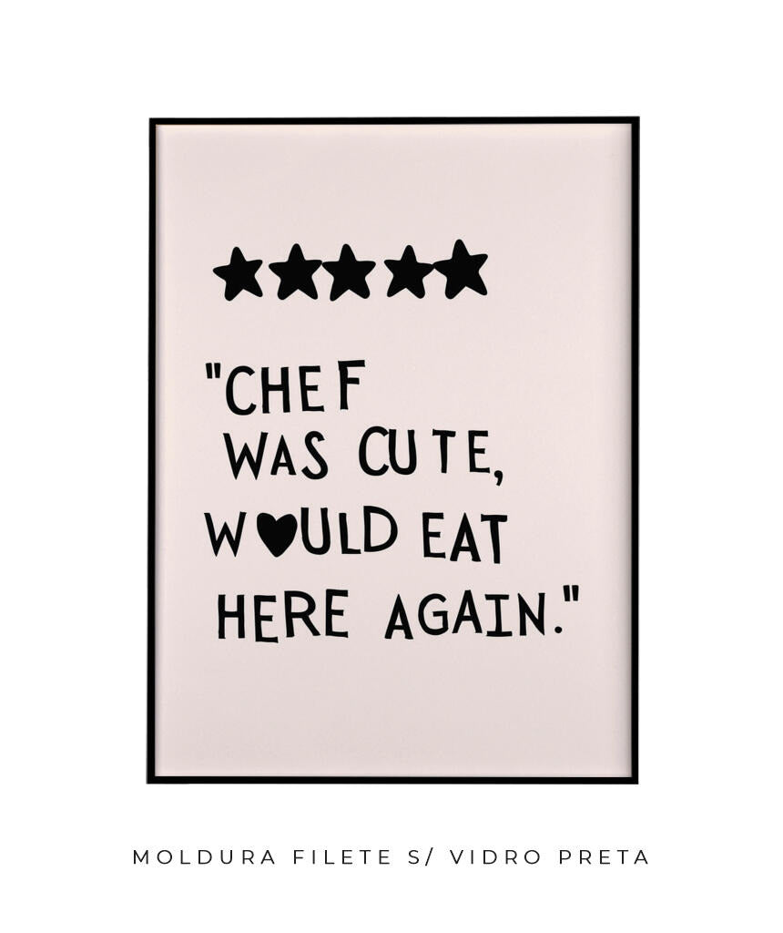 Chef was cute (preto)