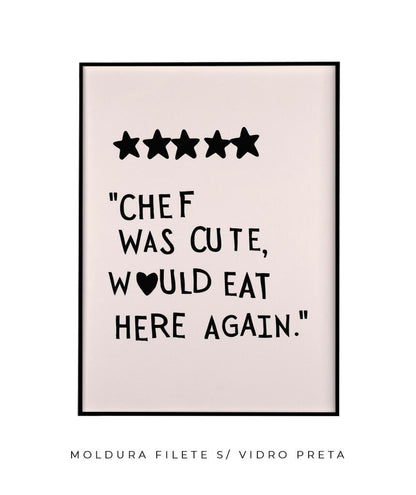 Chef was cute (preto)