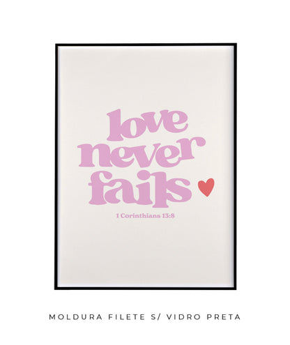 Love never fails (rosa)