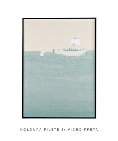 Jesus e Pedro andam sobre as águas