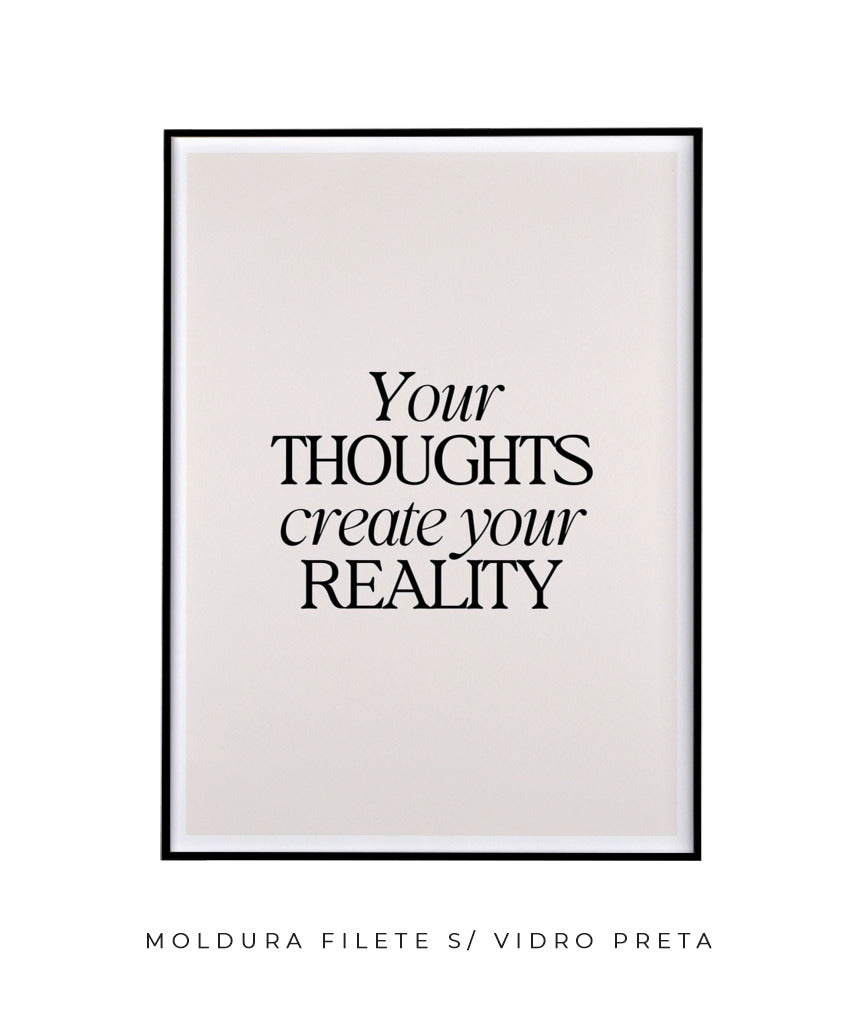 Your thoughts create your reality