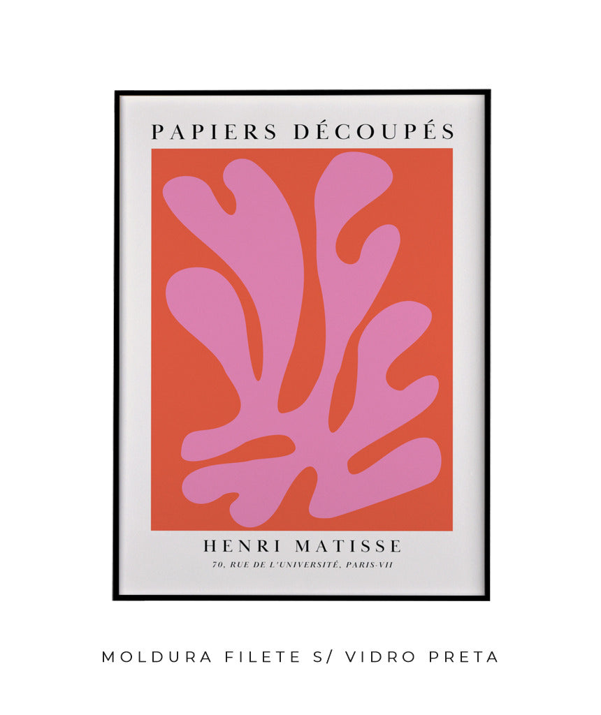 Matisse- Papier Découpés (rosa e vermelho)