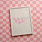 Quadro decorativo Meet me at the beach com moldura branco