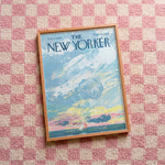 Quadro decorativo The New Yorker- June, 14 com moldura natural