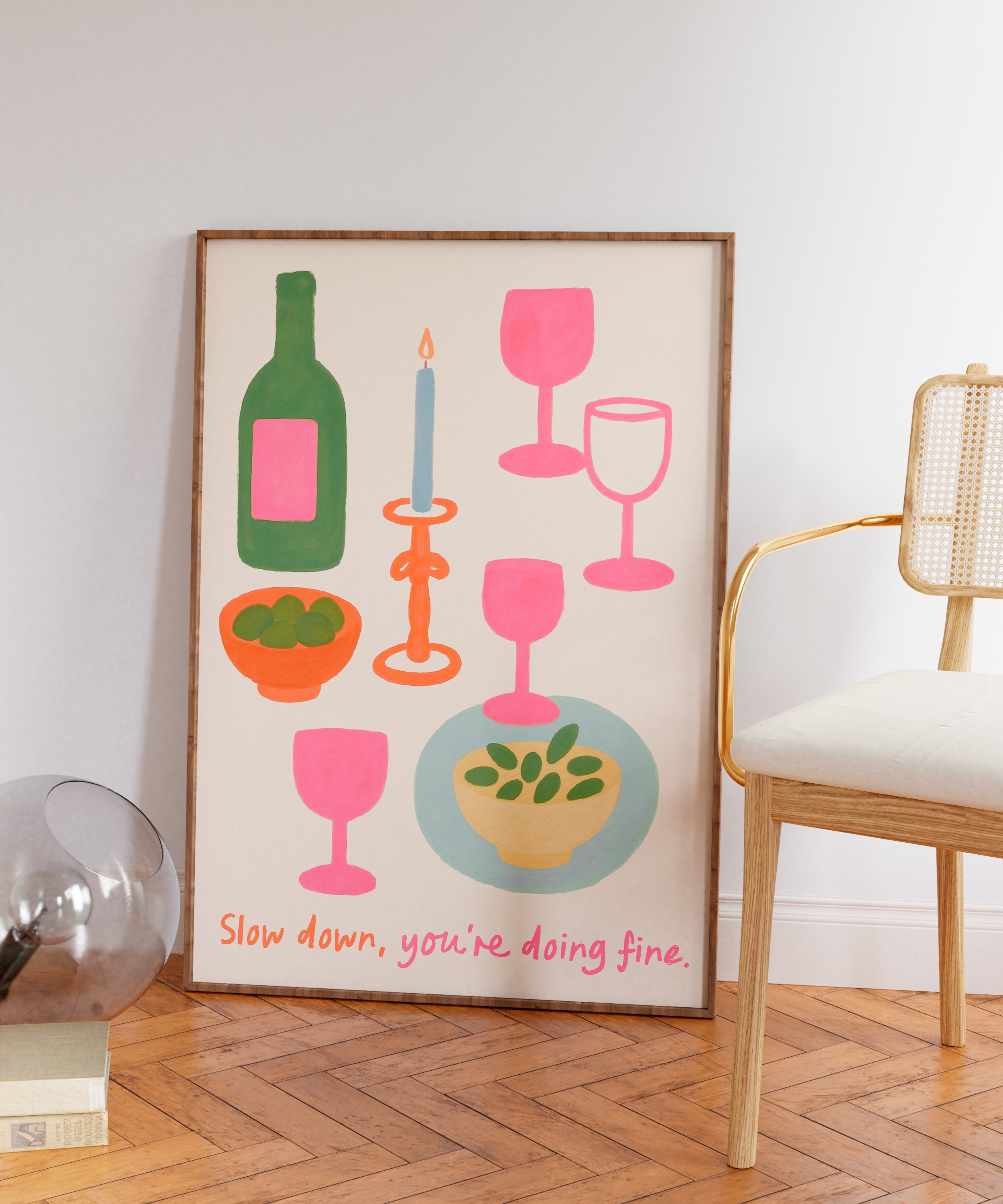 Quadro Decorativo Slow Down You're Doing Fine