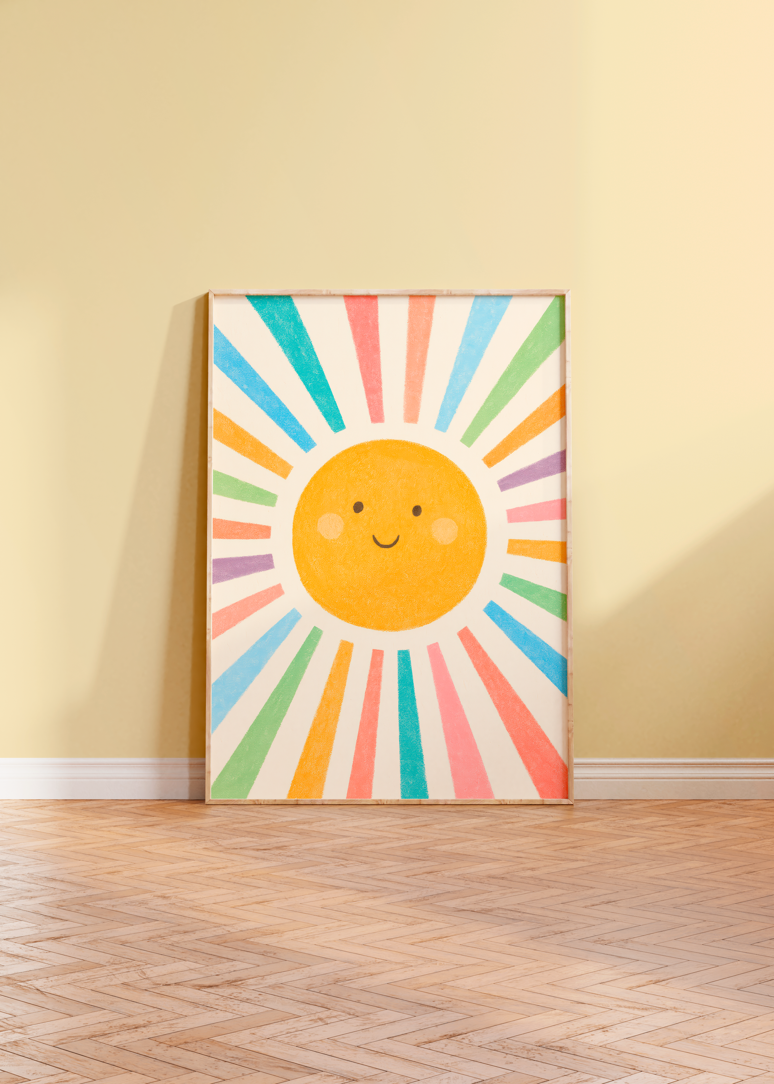 Sol- Raios coloridos | Arte Digital