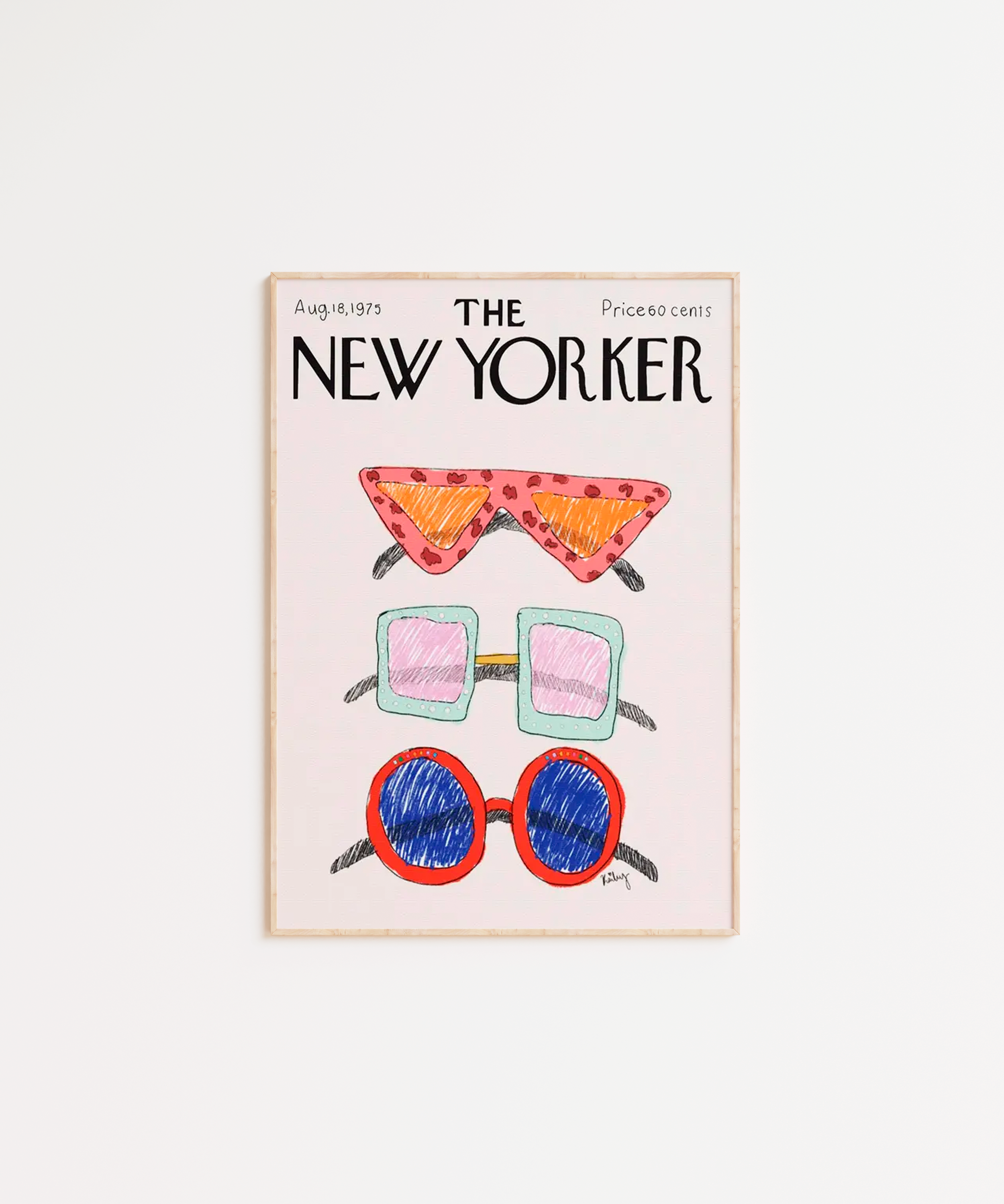Quadro Decorativo The New Yorker- óculos