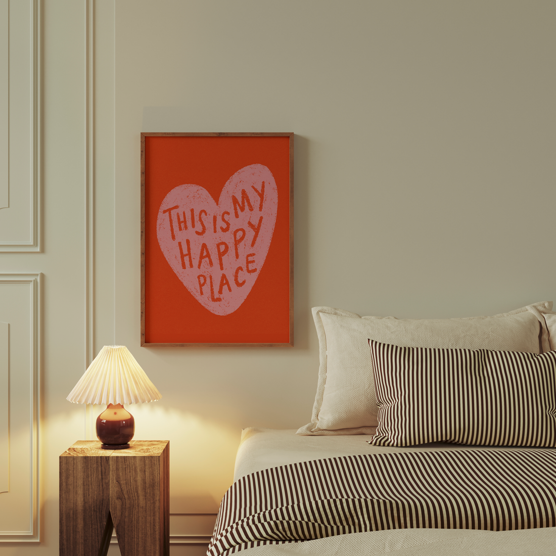 This is my happy place- Rosa e laranja