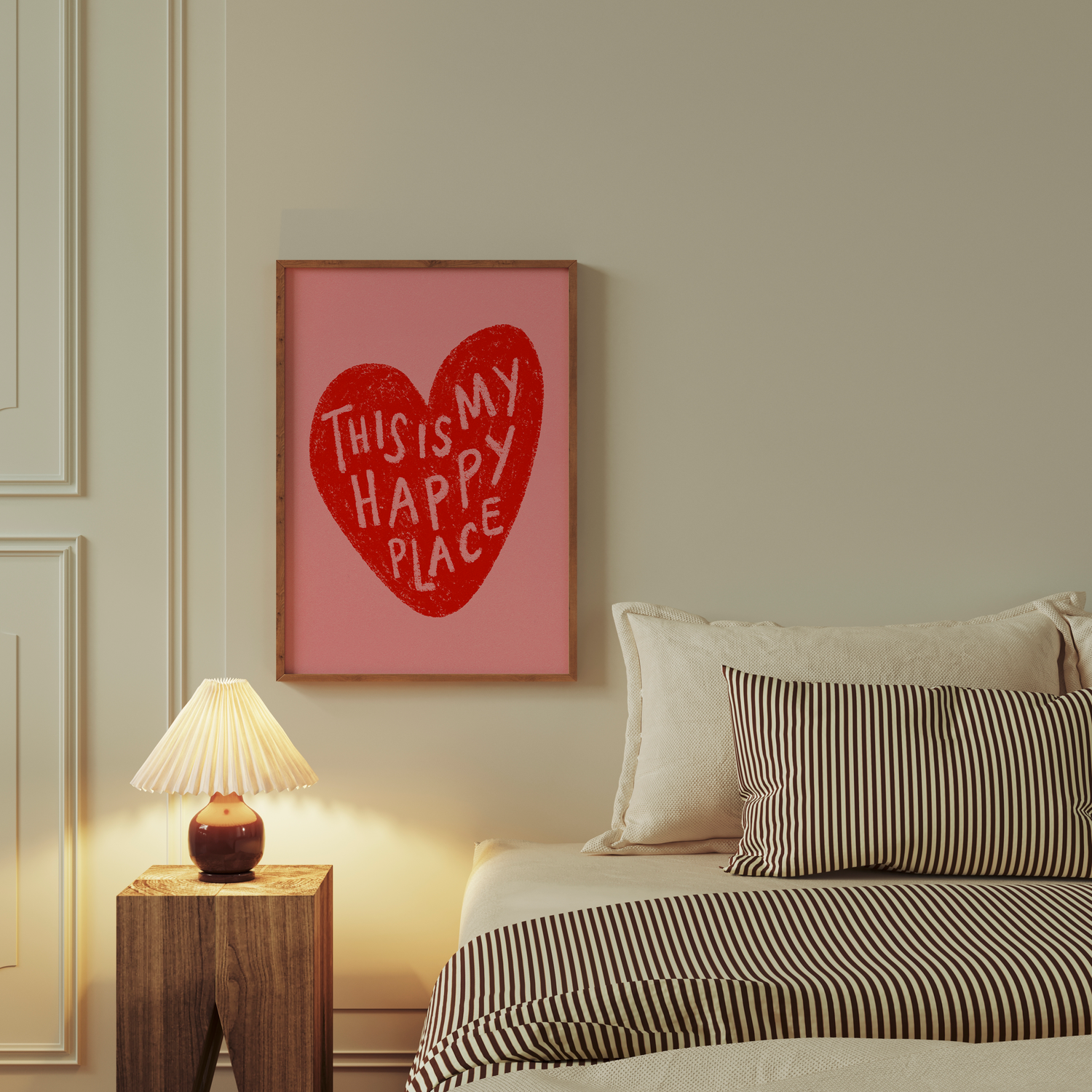 This is my happy place- Rosa e vermelho