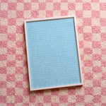 Quadro decorativo August (letra) com moldura branco