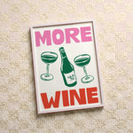 Quadro decorativo More wine com moldura branco
