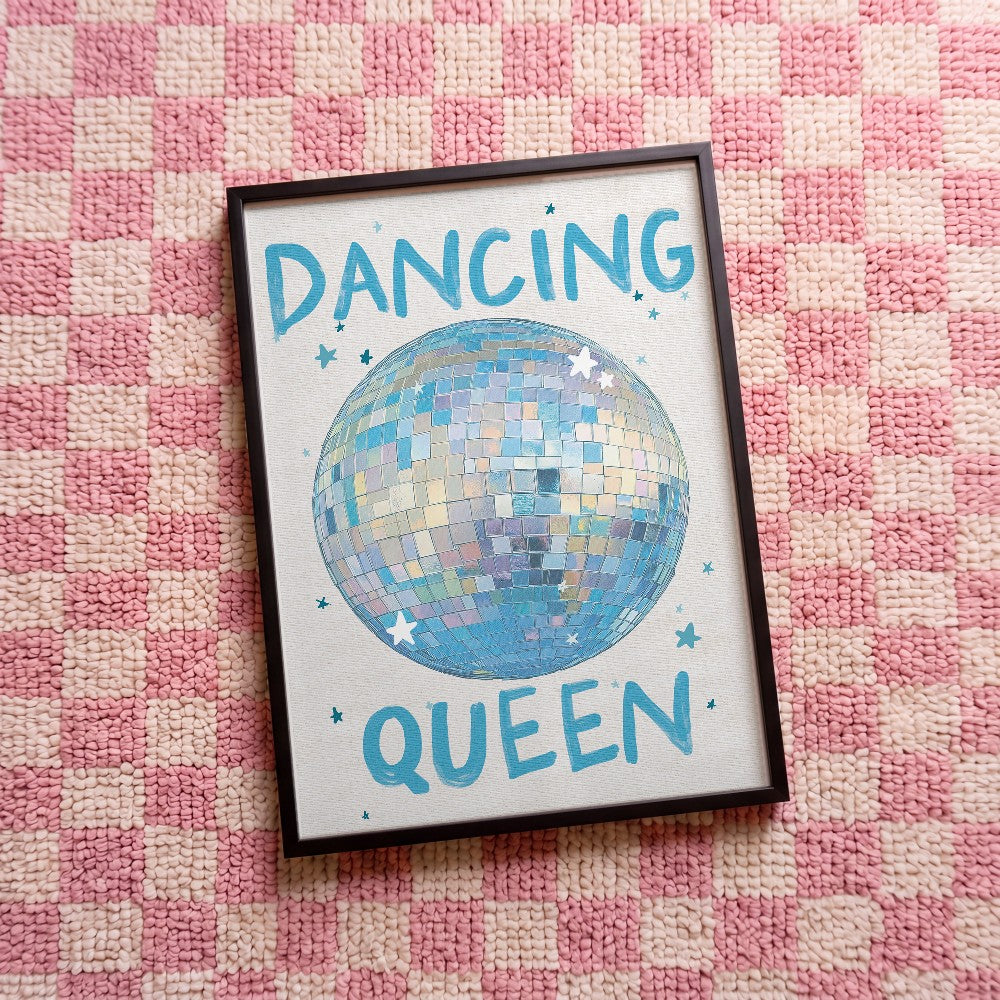 Quadro decorativo Dancing Queen com moldura preto
