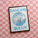 Quadro decorativo Dancing Queen com moldura preto
